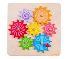 Bigjigs Toys Ozubené kolieska / od 12 mesiacov