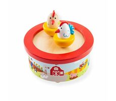 Bigjigs Toys Drevená hracia skrinka farma / od 3 rokov
