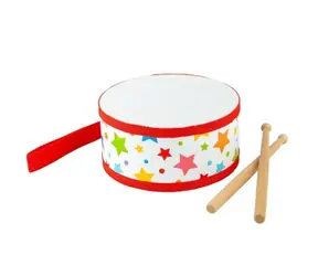 Bigjigs Toys Drevený bubienok hviezdičky / od 10 mesiacov
