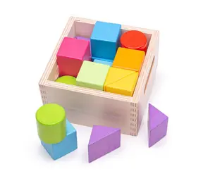 Bigjigs Baby Prvé drevené kocky set 17 kusov