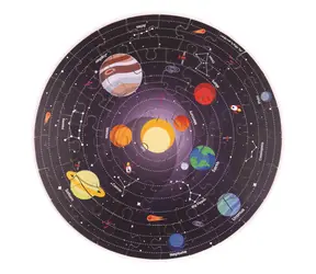 Bigjigs Toys Okrúhle podlahové puzzle Slnečná sústava 50 dielikov / od 2 rokov