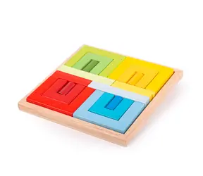 Bigjigs Toys Drevené skladacie tvary