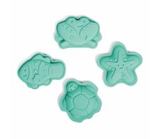 Bigjigs Toys Silikónové formičky Eggshell zelená / od 18 mesiacov