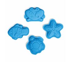 Bigjigs Toys Silikónové formičky Ocean modrá / od 18 mesiacov