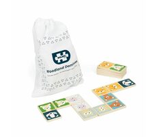 Bigjigs Toys Domino lesné zvieratká / od 2 rokov