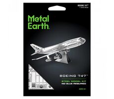 Metal Earth 3D Puzzle Dopravné lietadlo Boeing 747 / 14 dielikov / od 14 rokov