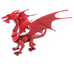 Metal Earth 3D Puzzle Červený drak / 70 dielikov / od 14 rokov