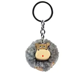 2Kids Toys Drevená kľúčenka pompon Hroch