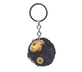 2Kids Toys Drevená kľúčenka pompon Medveď / od 3 rokov