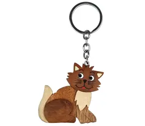 2Kids Toys Drevená kľúčenka veľká Mačka / od 3 rokov