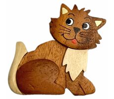 2Kids Toys Drevená magnetka veľká Mačka