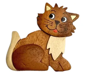 2Kids Toys Drevená magnetka veľká Mačka