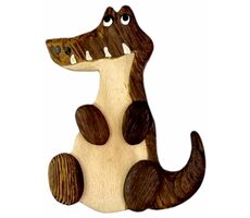 2Kids Toys Drevená magnetka veľká Krokodíl