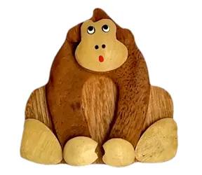 2Kids Toys Drevená magnetka veľká Opica hnedá