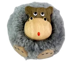 2Kids Toys Drevená magnetka veľká pompon Hroch