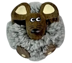 2Kids Toys Drevená magnetka veľká pompon Myš