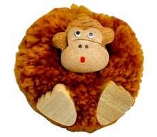 2Kids Toys Drevená magnetka veľká pompon Opica