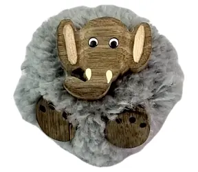 2Kids Toys Drevená magnetka veľká pompon Slon