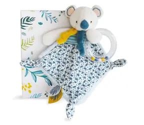 Doudou Darčeková sada - koala Yoca s hrkálkou 22 cm / od 0 rokov