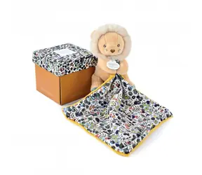 Doudou Darčeková sada - levíček s dečkou 12 cm