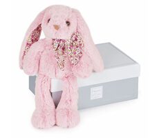 Doudou Histoire d´Ours Plyšová hračka ružový zajačik 25 cm / od 0 rokov