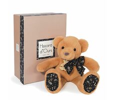Doudou Histoire d´Ours Plyšový kamarát svetlo hnedý medvedík 25 cm / od 0 rokov