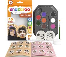 SNAZAROO Sada 8 farieb na tvár a telo so šablónami Halloween / od 3 rokov 