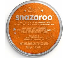 SNAZAROO Farba na tvár Trblietavá Oranžová 18ml