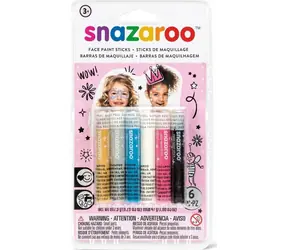 SNAZAROO Sada farieb na tvár a telo v tyčinkách Fantasy 6ks