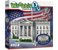 WREBBIT 3D puzzle Biely dom Washington / 490 dielikov / od 14 rokov 