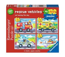 Ravensburger Moje prvé puzzle Záchranárske vozidlá 2/3/4/5 dielikov / od 1.5 roku