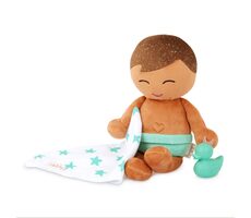 B-Toys Bábika plyšová do vane chlapec Lulla Baby Light Brown Hair / od 2 rokov