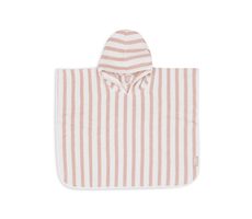 Jollein Osuška pončo Stripe Wild Rose / od 12 mesiacov