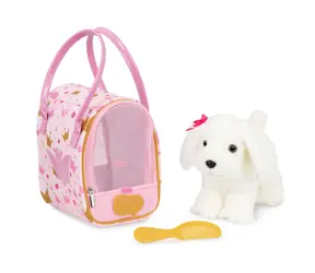 Pucci Pups Psík biely v kabelke Pink Crown Glam Bag / od 3 rokov