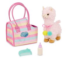 Pucci Pups Lama v kabelke Sparkly Stripes Bag / od 3 rokov