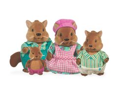 Li'l Woodzeez Rodina veveričiek Bushytail / od 3 rokov