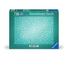 Ravensburger Krypt Puzzle: Metalická mätová / 736 dielikov / od 14 rokov
