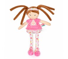Doudou Jolijou Bábika LES PIPELLETTES 25 cm 1 ks svetlo ružová / od 0 rokov