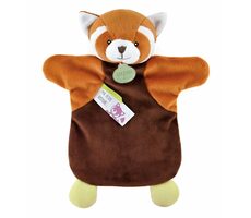 Doudou Plyšový maňuška panda červená 25 cm / od 0 rokov