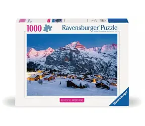Ravensburger Dychberúce hory: Bernská vysočina - Murren vo Švajčiarsku / 1000 dielikov / od 14 rokov