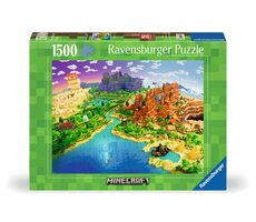 Ravensburger Minecraft: Svet Minecraftu / 1500 dielikov / od 14 rokov