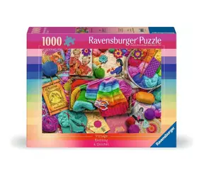 Ravensburger Vintage pletenie a háčkovanie / 1000 dielikov / od 14 rokov