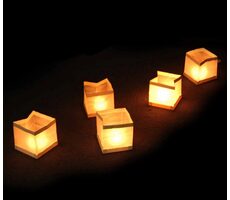 Mad Monkey Vodné lucerny biela 10ks / 11x11x11 cm