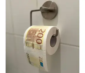 Mad Monkey Toaletný papier - 200Euro biela 