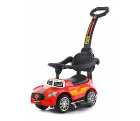 CHIPOLINO Odrážadlo s vodiacou tyčou a so zvukmi Hasiči / 1.5 - 3 roky / do 25 kg