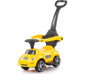 CHIPOLINO Odrážadlo s vodiacou tyčou Turbo Yellow / od 3 - 6 rokov / do 23 kg