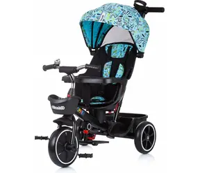 CHIPOLINO Trojkolka so strieškou SMART 2v1 Blue / od 1 roka / do 25 kg