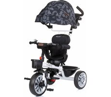 CHIPOLINO Trojkolka so strieškou Matrix 2v1 Ebony / od 1.5 roka / do 25 kg