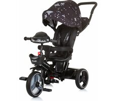 CHIPOLINO Trojkolka so strieškou Be Active 2v1 Obsidian / od 1.5 roka / do 25 kg
