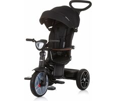 CHIPOLINO Trojkolka so strieškou a hudobným boxom Derby 2v1 Obsidian / od 1.5 roka / do 25 kg